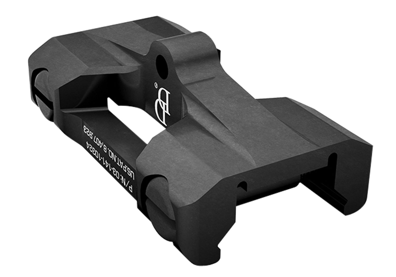 Daniel Defense 0314110324 Rock and Lock Picatinny Bipod Mount Adapter 1-Piece Black Anodized 6061-T6 Aluminum