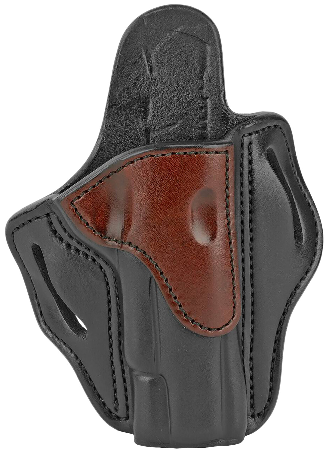 1791 Gunleather BH1BLBR BH1 OWB 01 Brown on Black Leather Belt Slide Fits 4-5″ 1911