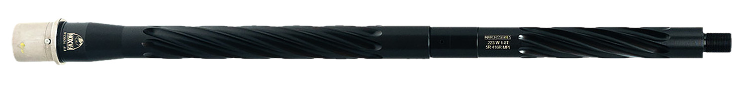 Faxon Firearms 15BW8M16SHQ5RNP3 Match 223 Wylde 16″ Spiral Fluted Black Nitride 416 Stainless Barrel