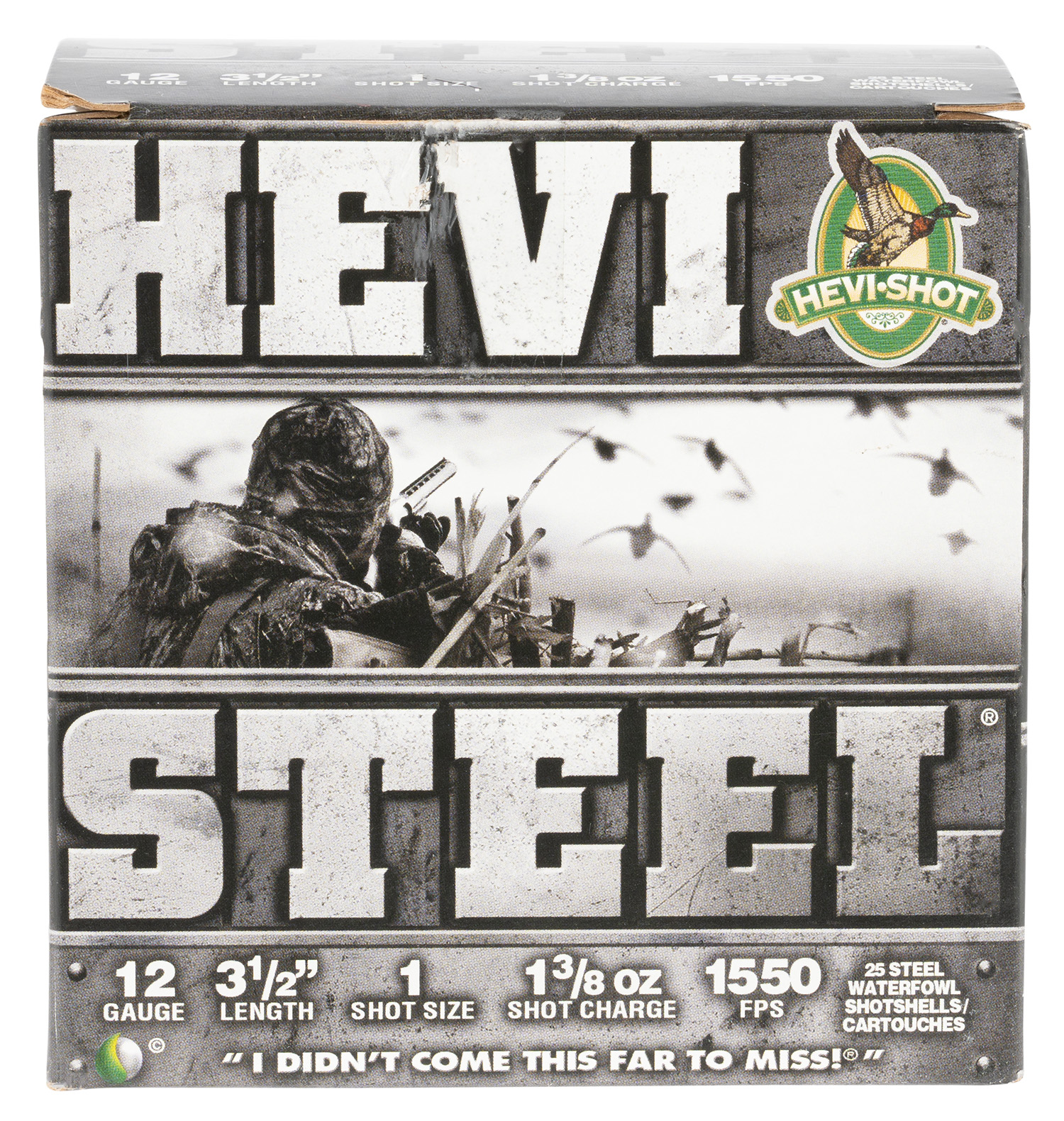 HEVI-Shot HS65001 HEVI-Steel 12Gauge 3.50″ 1 3/8oz 1Shot 25 Per Box/10 Case