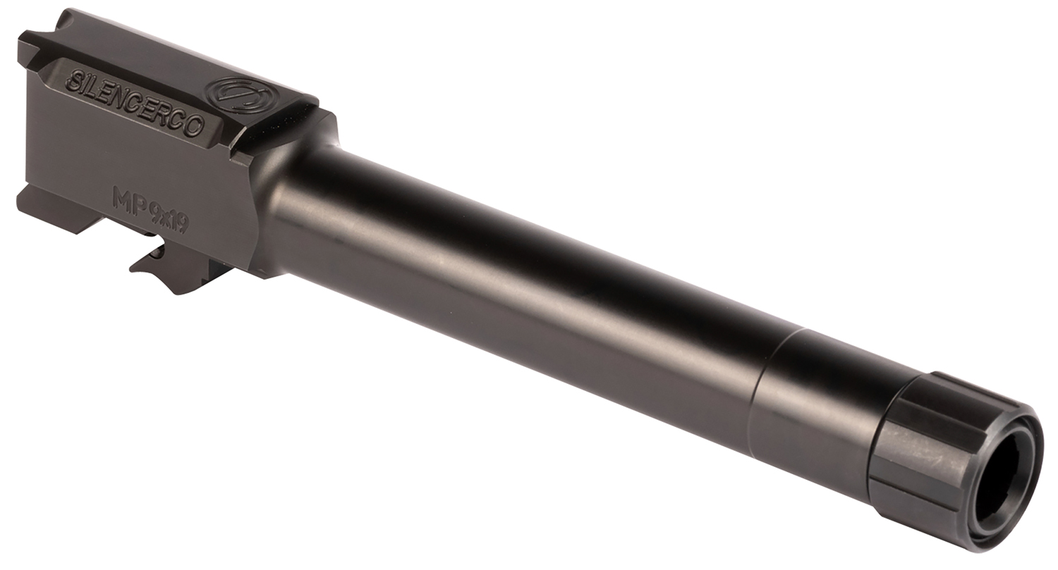 SilencerCo AC2023 S&W 9mm Luger 4.75″ Threaded Black Nitride Stainless Steel, Fits S&W M&P