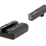 TruGlo TG13TA2A TFX  Black | Green Tritium & Fiber Optic White Outline Front Sight Green Tritium & Fiber Optic Rear Sight