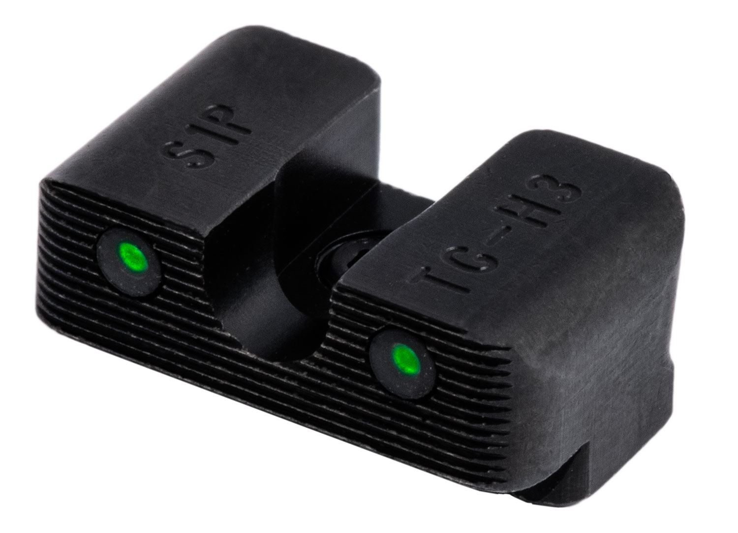 TruGlo TG231S1W Tritium Pro Black | Green Tritium White Outline Front Sight Green Tritium Rear Sight