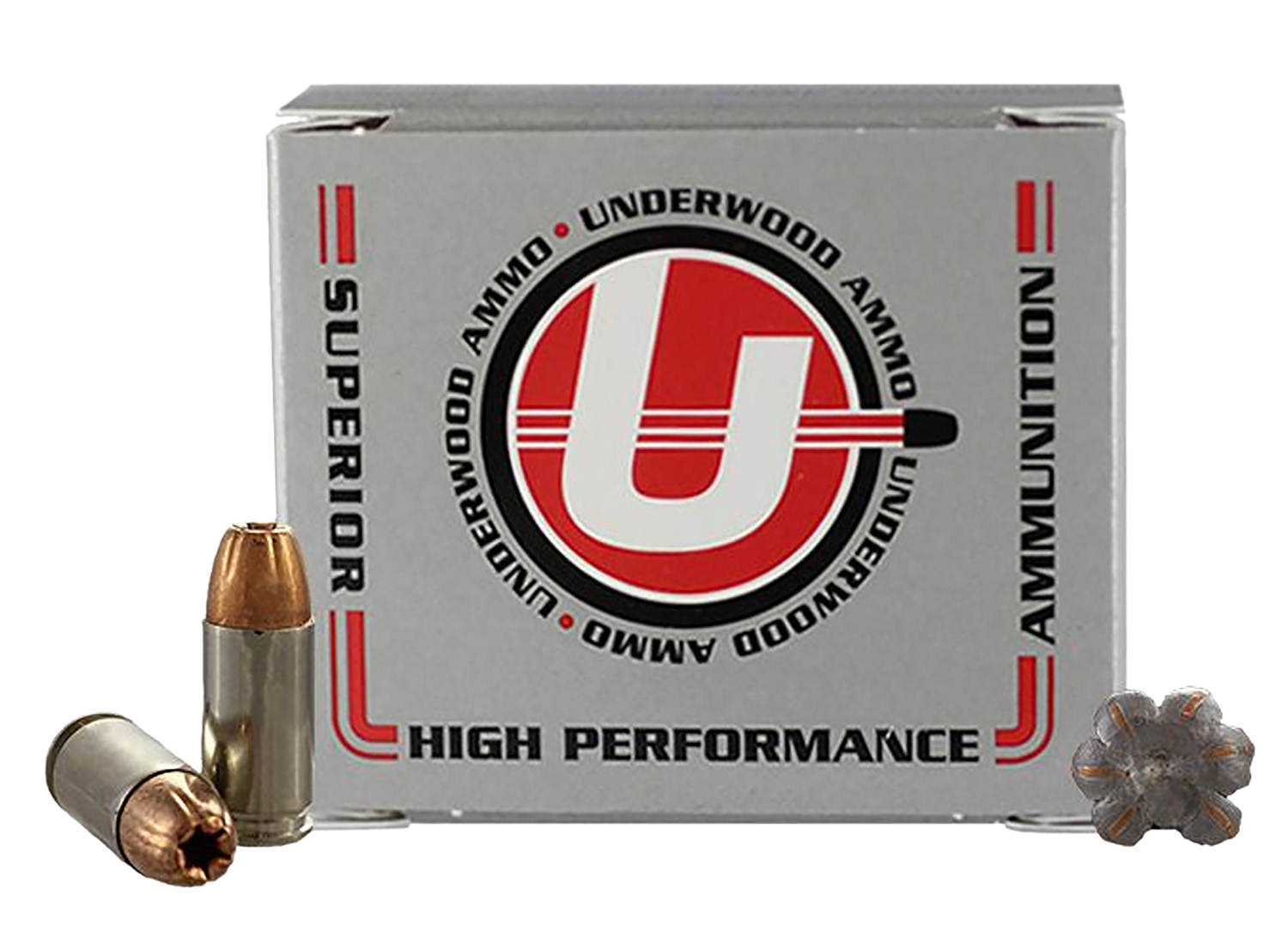 Underwood Ammo 114 XTP 9mmLuger 124gr Jacketed Hollow Point 20 Per Box/10 Case