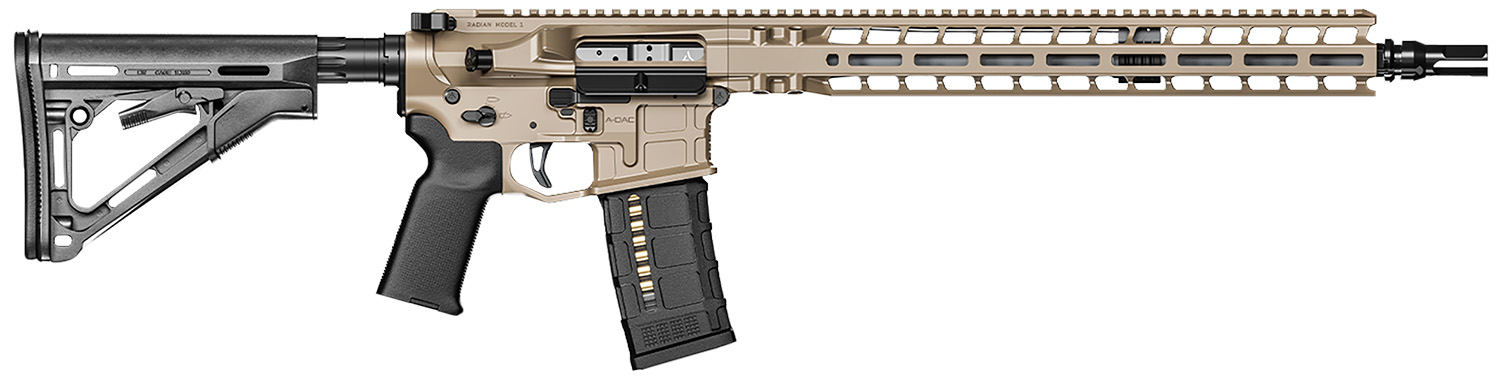 RADIAN WEAPONS R0540 Model 1 223 Wylde 16″ Rifle 30+1 Flat Dark Earth Cerakote Black Magpul Collapsible Magpul
