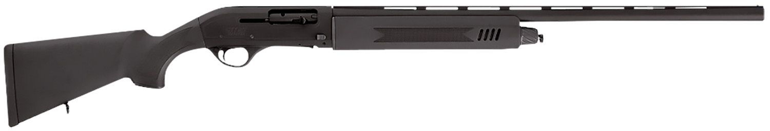 Escort HEPS41280501 PS Full Size 410 Gauge Semi-Auto 3″ 4+1 28″ Black Vent Rib Barrel, Black Anodized Grooved Aluminum Receiver, Adjustable Black Synthetic Stock