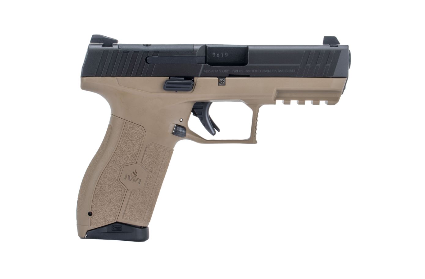 IWI – ISRAEL WEAPON INDUSTRIES MASADA OR 9MM POLY 4″ FDE 10+1