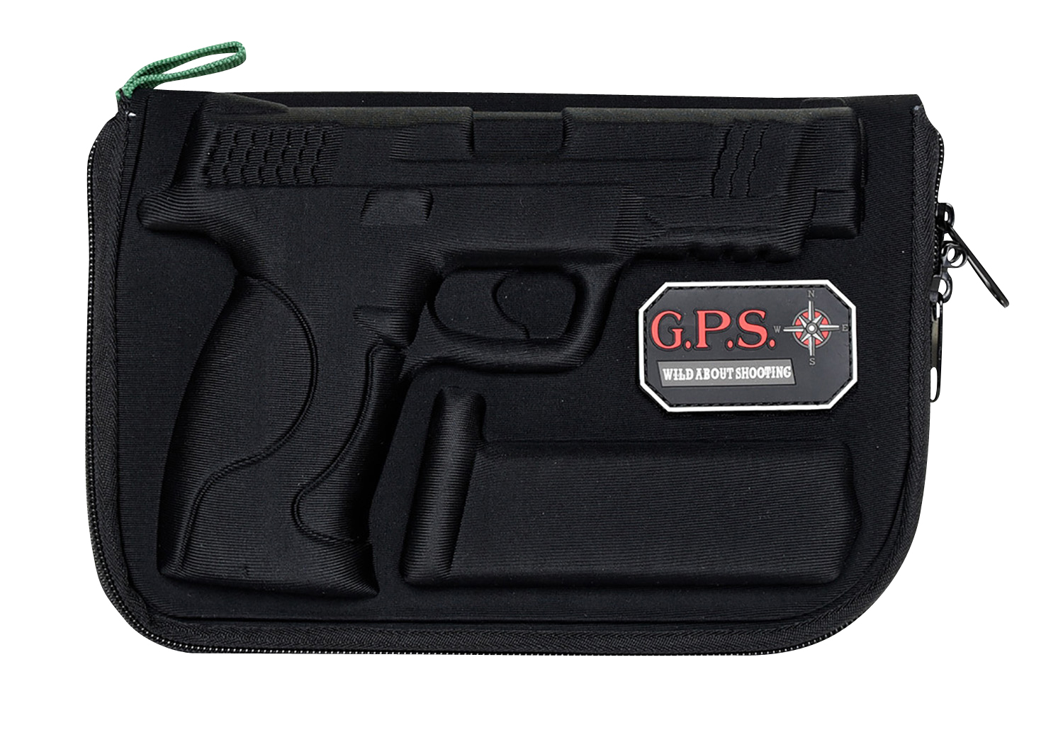 GPS Bags 912PC Custom Molded w/ Lockable Zippers Internal Mag Holder & Black Finish for S&W M&P Full-Size/Compact (9mm Luger/40 S&W/45 ACP)