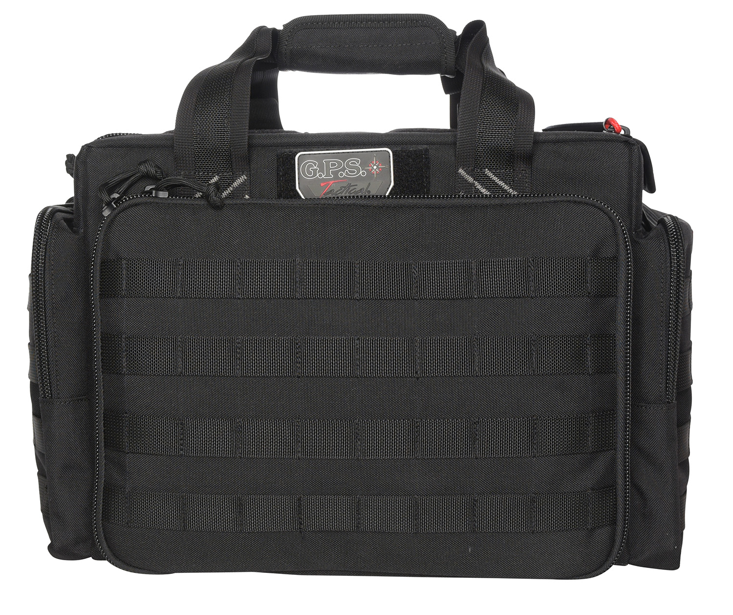 GPS Bags GPST1714LRB Tactical Black 1000D Nylon Teflon Coating with Foam Cradle Holds 5 Handguns, Storage Pockets & Handgun Sleeve Includes Ammo Dump Cups