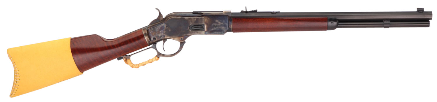 Taylors & Company 550172COM 1873 Comanchero 45 Colt (LC) Caliber with 10+1 Capacity, 20″ Blued Barrel, Color Case Hardened Metal Finish & Walnut Straight Stock Right Hand (Full Size)