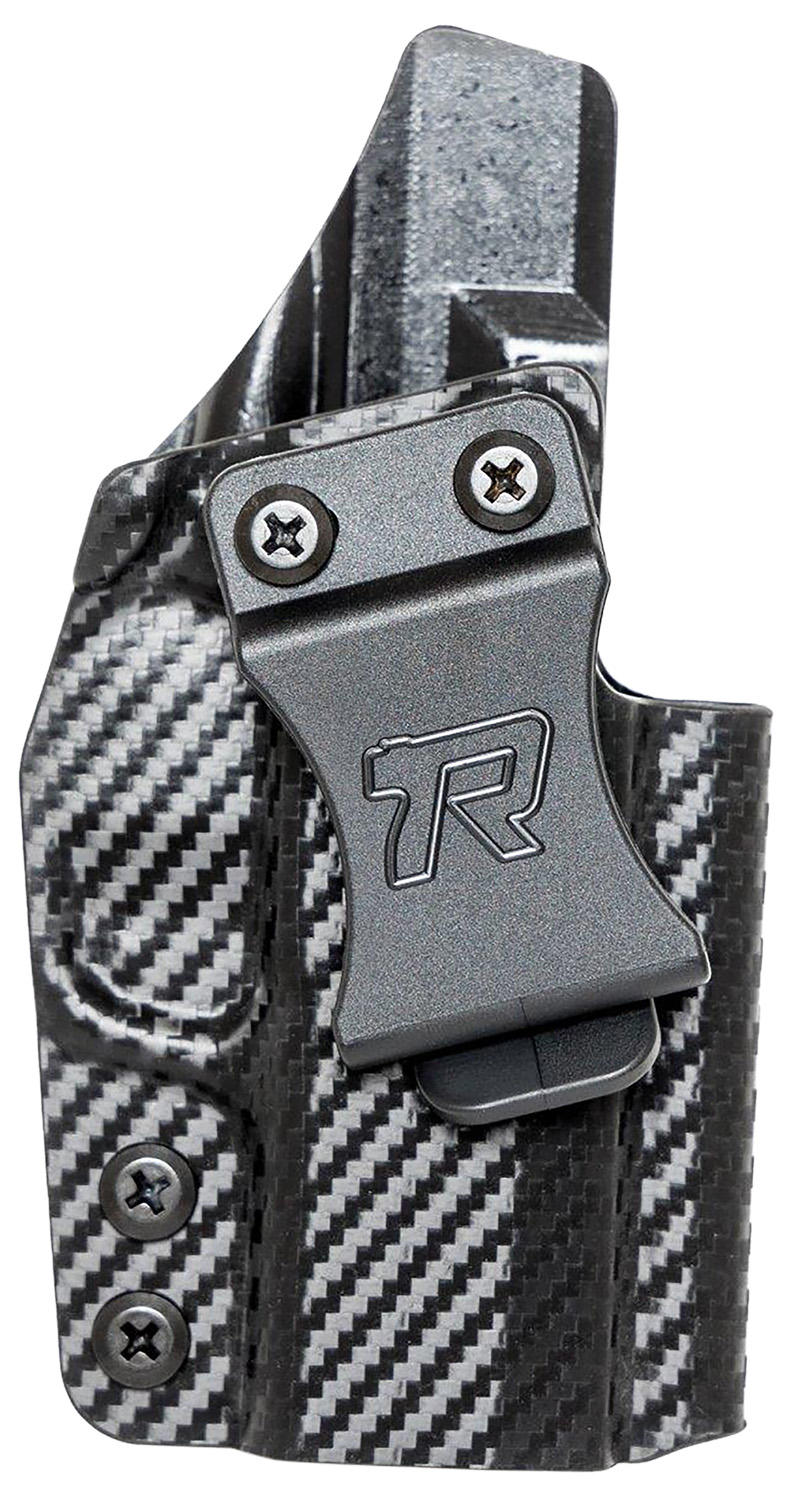 Rounded Gear SFAHELLCATPROCFRHVAR Kydex IWB Black Kydex Fits Springfield Hellcat Pro Belt Clip Right Hand