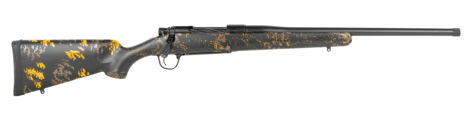 Christensen Arms 8010135900 Mesa FFT Buckmasters Full Size 243 Win 20″ Black Cerakote Match Grade Threaded Barrel, Black Cerakote Stainless Steel Drilled & Tapped Receiver, Black w/Orange Sporter FFT
