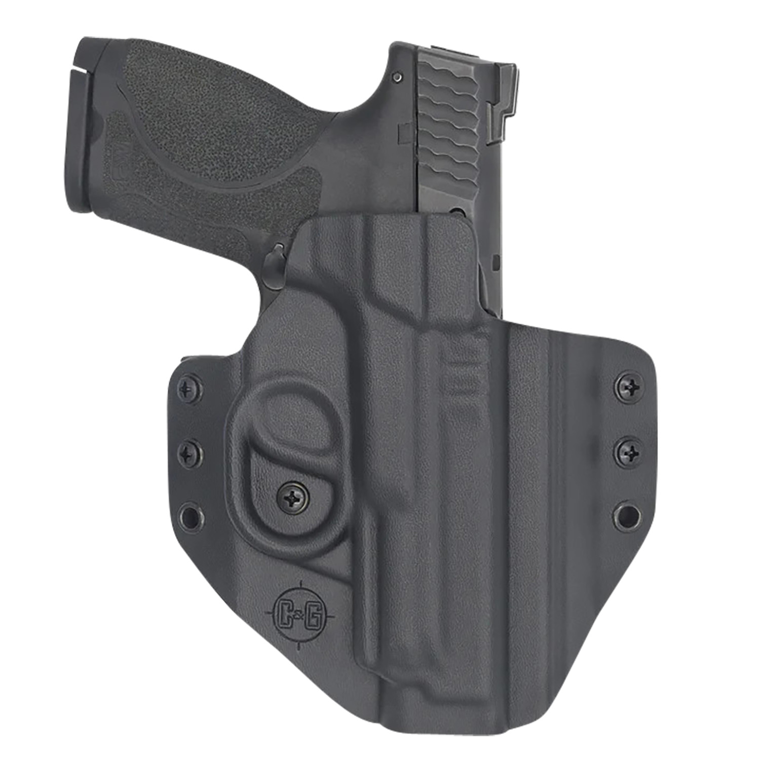 C&G Holsters 0566100 Covert OWB Black Kydex Belt Loop Fits S&W M&P 9/40 4.25″