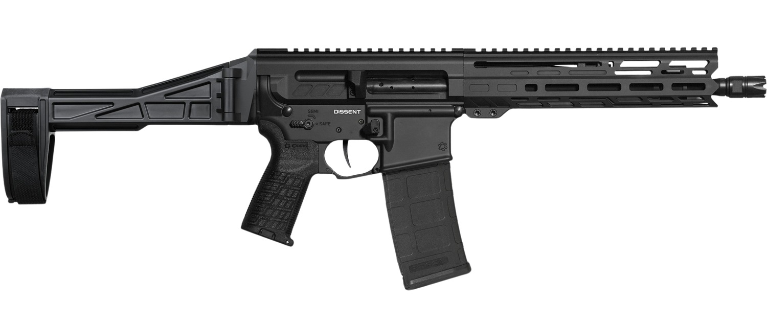 CMMG 30AC50F-AB Dissent MK4 300 Blackout 30+1 10.50″ Black Nitride Threaded Barrel, 5.50″ M-LOK Handguard, Black Armor Cerakote Aluminum Picatinny Rail Receiver, Black CMMG Zeroed Grip
