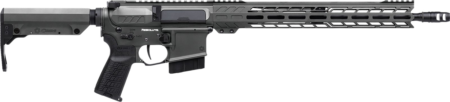 CMMG 34A120FTNG Resolute MK4 338 ARC 10+1 16.10″ Black Nitride Threaded Barrel, Tungsten Cerakote Aluminum Receiver w/Picatinny Rail, M-LOK Handguard, Tungsten Polymer CMMG Ripstock, CMMG Zeroed Grip