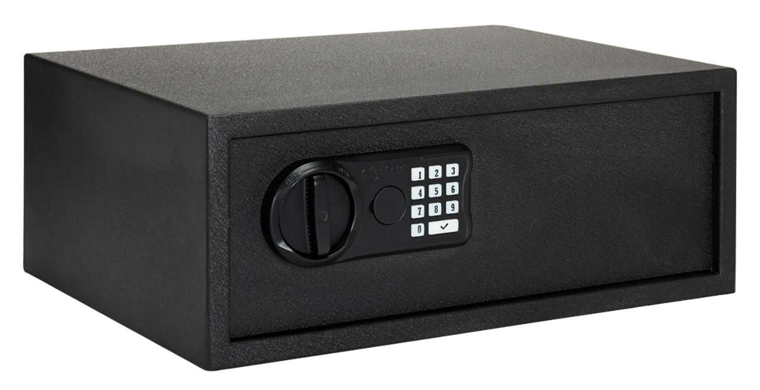 SnapSafe 75435 Keypad Safe XL Keypad/Key Entry Black Steel 20.50″ x 14.80″ x 8″