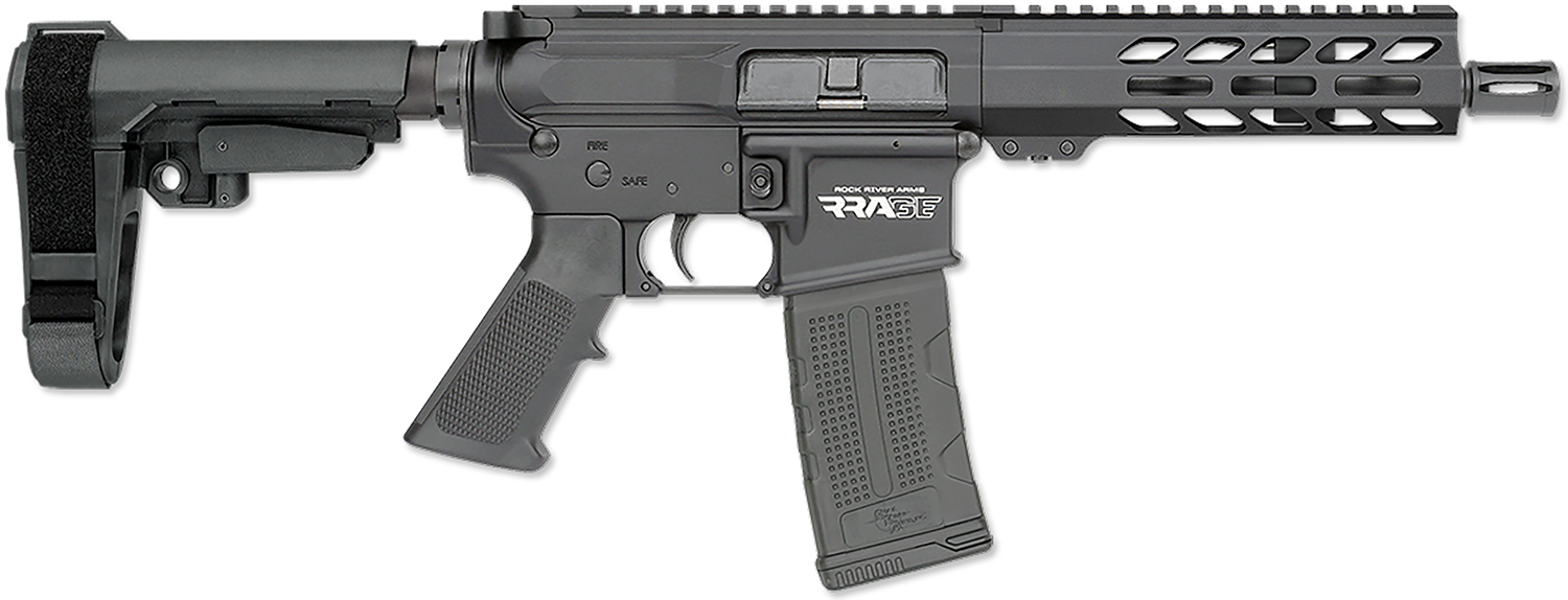 Rock River Arms DS21322 LAR-15M RRAGE 223 Rem/5.56 NATO 30+1 7″ Black Anodized Steel Threaded Barrel, M-LOK Handguard, Black Aluminum Picatinny Rail Receiver, Black Polymer SBA3 Brace & Black A2 Grip
