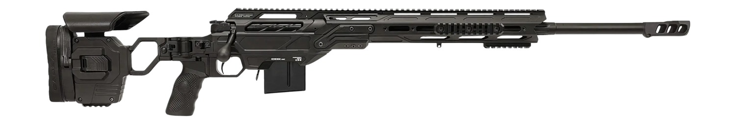 Cadex Inc CDXMCKRKN6524BR20I2B1N CDX-MC Kraken 6.5 Creedmoor 10+1 24″ Black DLC Match Grade Threaded Barrel, Black DLC Receiver w/Picatinny Rail, M-LOK Handguard, Black Adjustable Folding Buttstock, B