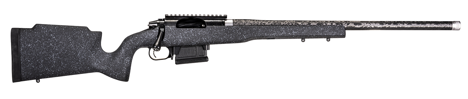Proof Research 137895 Elevation MTR 2.0 7mm PRC 22″ Carbon Fiber Wrapped Match Grade Threaded Barrel, Black Cerakote Picatinny Rail Steel Receiver, Fixed Proof Black Granite Carbon Fiber Stock