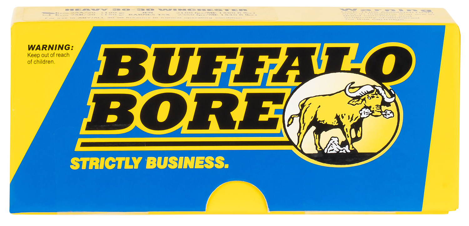 Buffalo Bore Ammunition 20E20 Standard Pressure Strictly Business 38Special 125gr Jacket Hollow Point 20 Per Box/12 Case