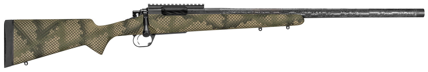 Proof Research 139981 Glacier TI 308 Win 4+1 20″ Carbon Fiber Match Grade Threaded Barrel, Black Cerakote Titanium Receivern w/Picatinny Rail, Fixed PROOF Hunter TFDE Carbon Fiber Stock