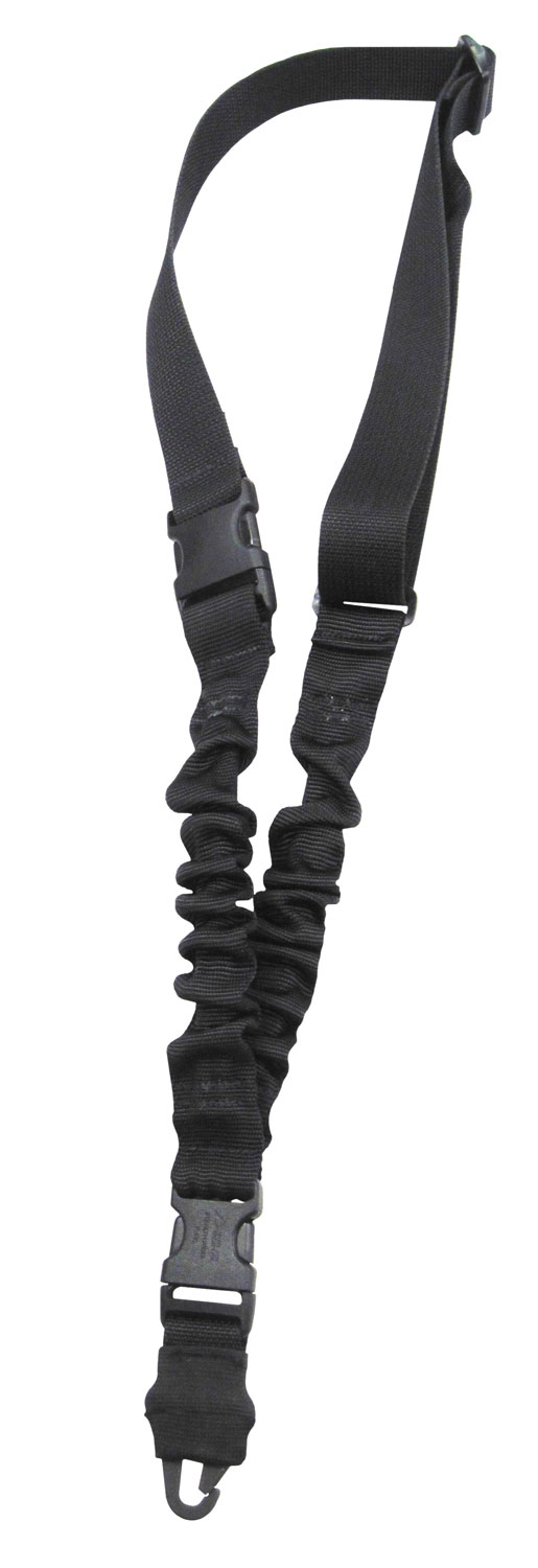 Tacshield T6010BK Shock Sling Black Webbing Single-Point Rifle/Shotgun