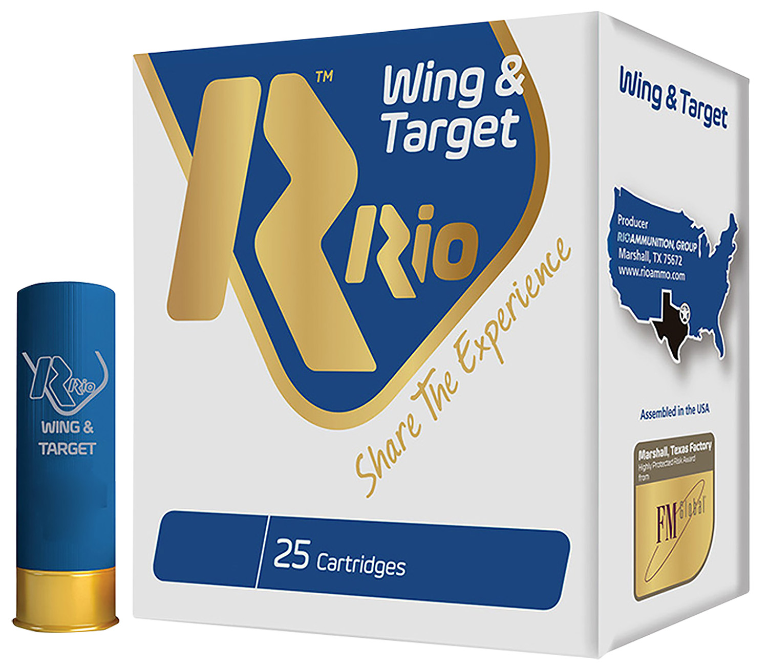 Rio Ammunition WT2875 Wing & Target 12Gauge 2.75″ 1oz 7.5Shot 25 Per Box/10 Case