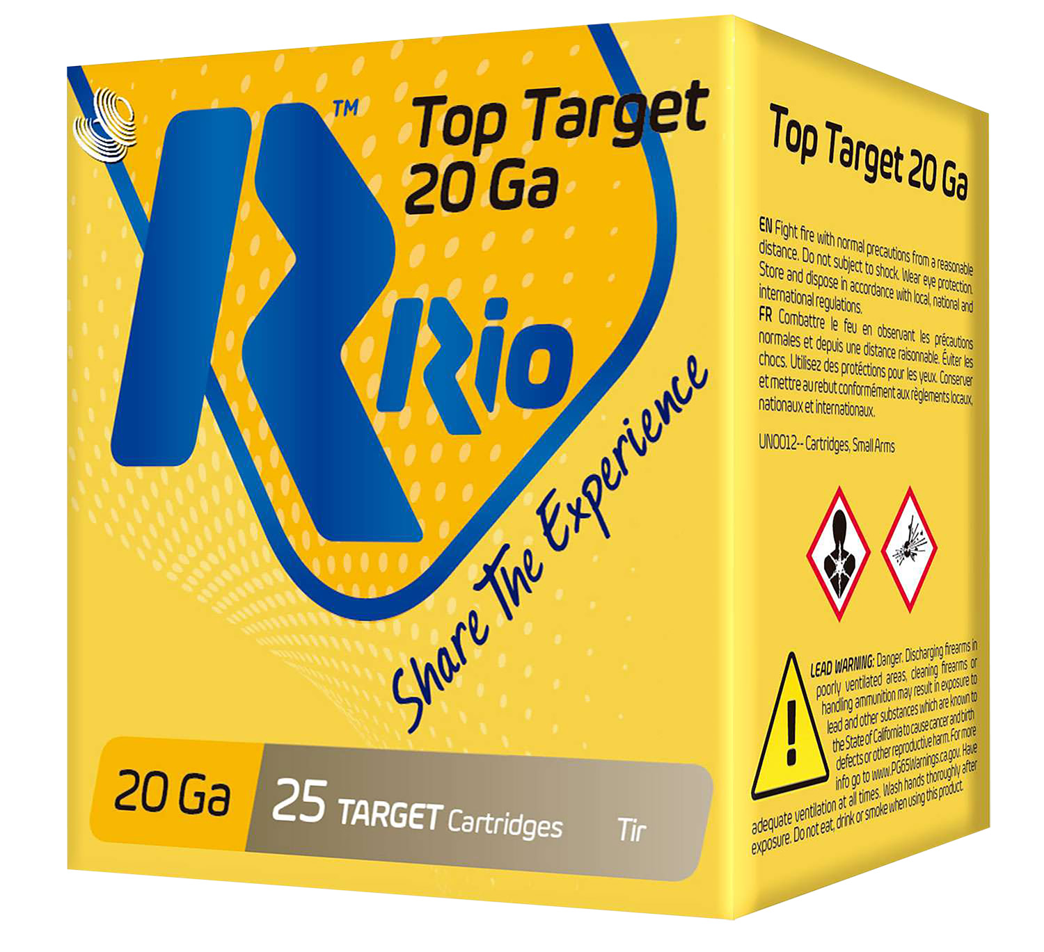 Rio Ammunition TT209 Top Target 20 Gauge 2.75″ 7/8 oz 9 Shot 25 Per Box/ 10 Case