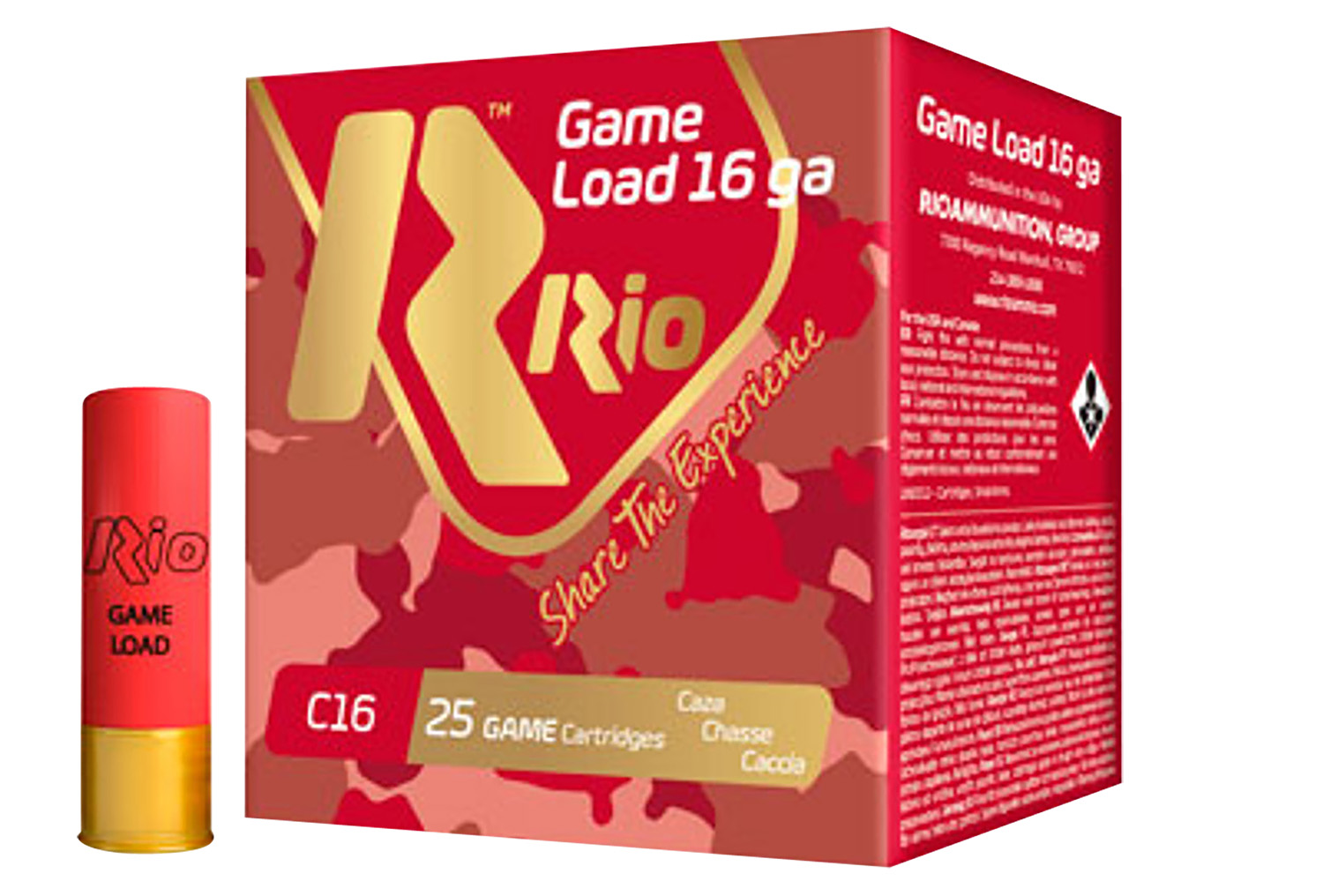 Rio Ammunition RCHV1675 Game Load 16Gauge 2.75″ 1 1/8oz 7.5Shot 25 Per Box/10 Case