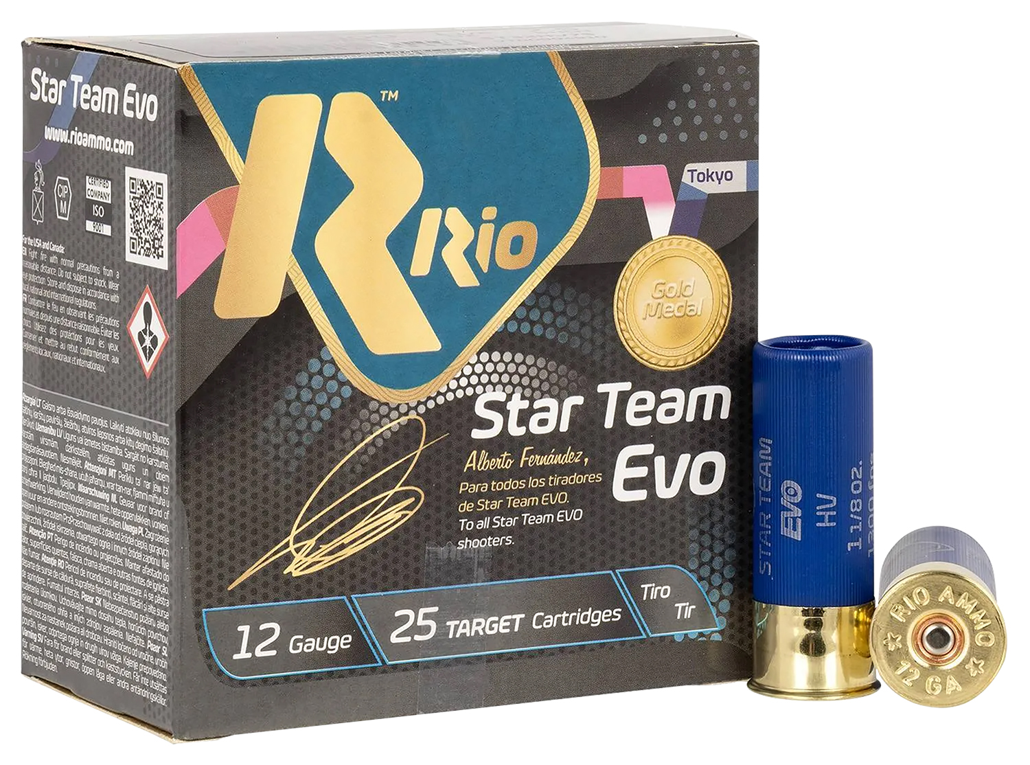 Rio Ammunition ST3275 Star Team EVO  12Gauge 2.75″ 1 1/8oz 7.5Shot 25 Per Box/10 Case