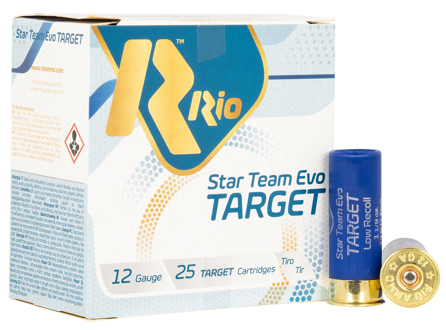 Rio Ammunition STT32LR75 Team Target 12Gauge 2.75″ 1 1/8oz 7.5Shot 25 Per Box/10 Case