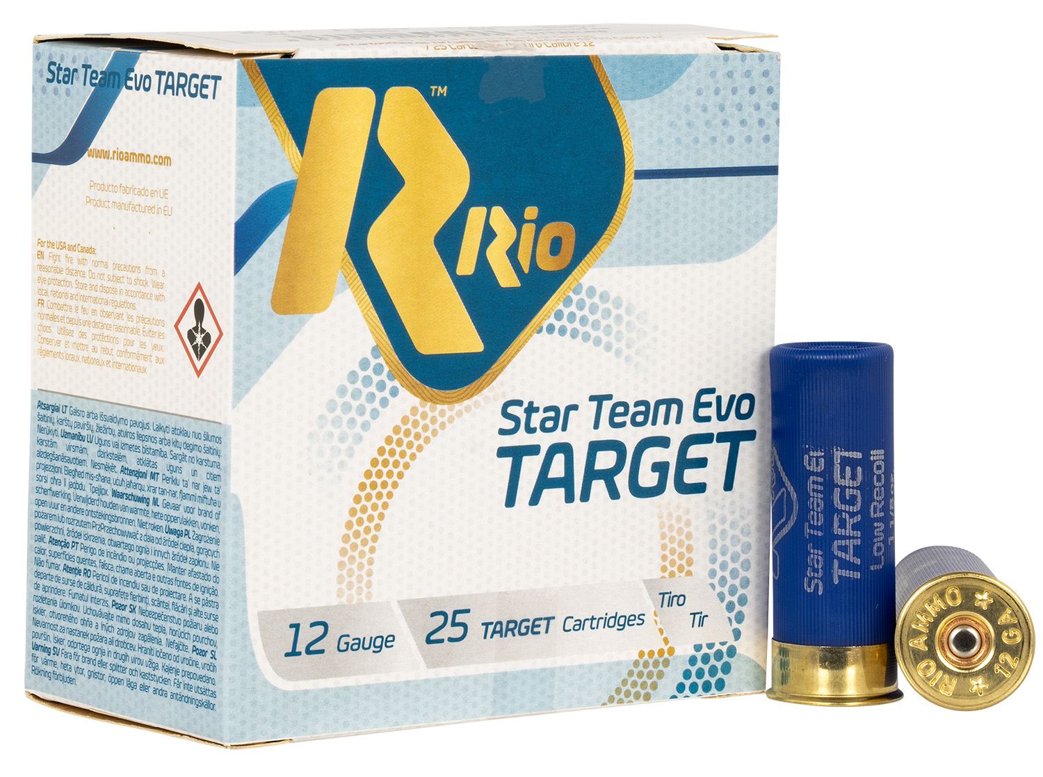 Rio Ammunition STT32LR8 Team Target 12Gauge 2.75″ 1 1/8oz 8Shot 25 Per Box/10 Case