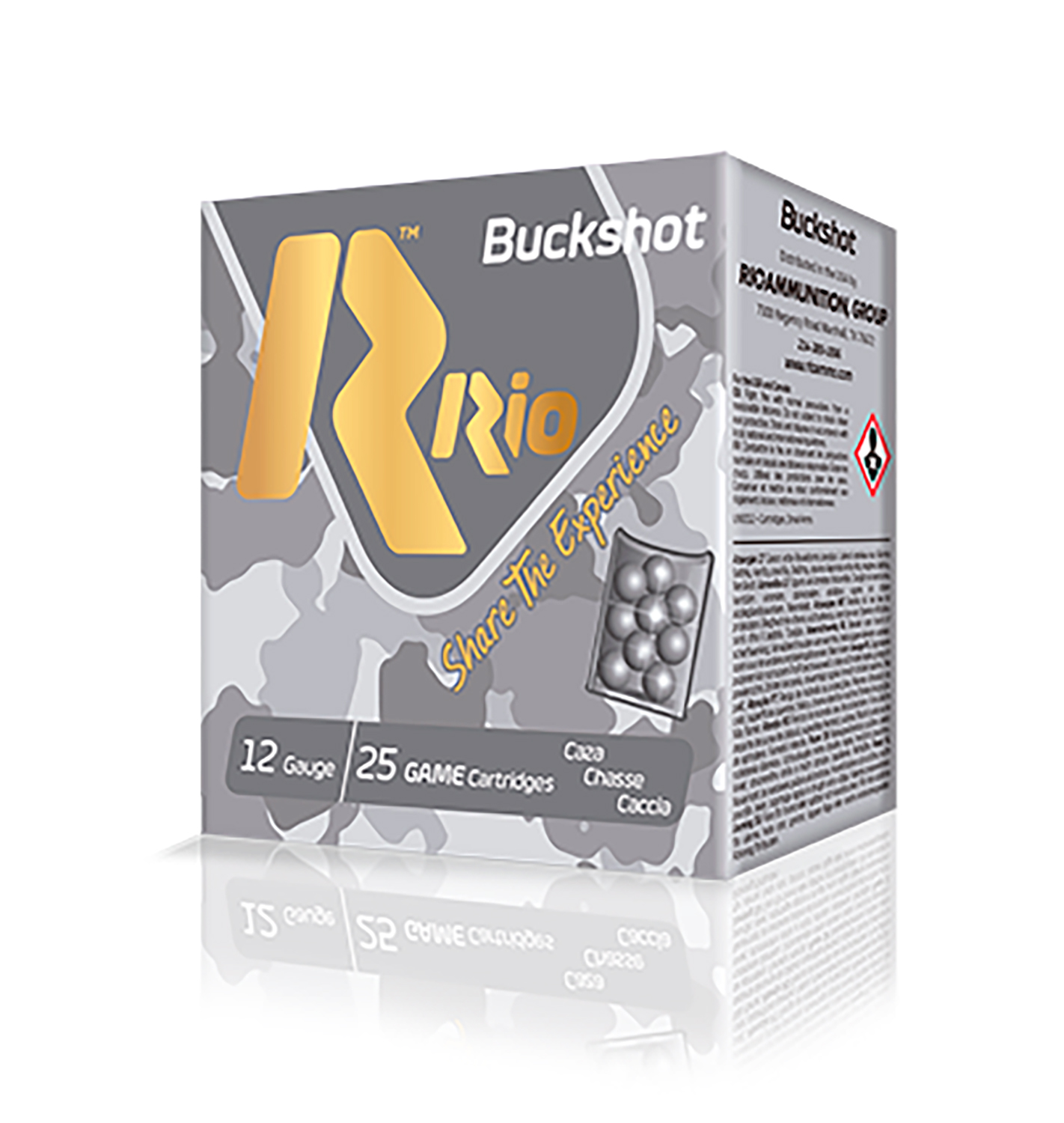 Rio Ammunition RB121225 Royal Buck (4X3) 12Gauge 2.75″ 1Buck Shot 25 Per Box/10 Case