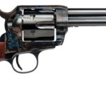 Cimarron PP401 Frontier Pre-War 1896-1940 38 Special/357 Mag 6 Shot, 5.50″ Blued Steel Barrel, Blued Cylinder, Color Case Hardened Steel Frame, Walnut Grip, Exposed Hammer