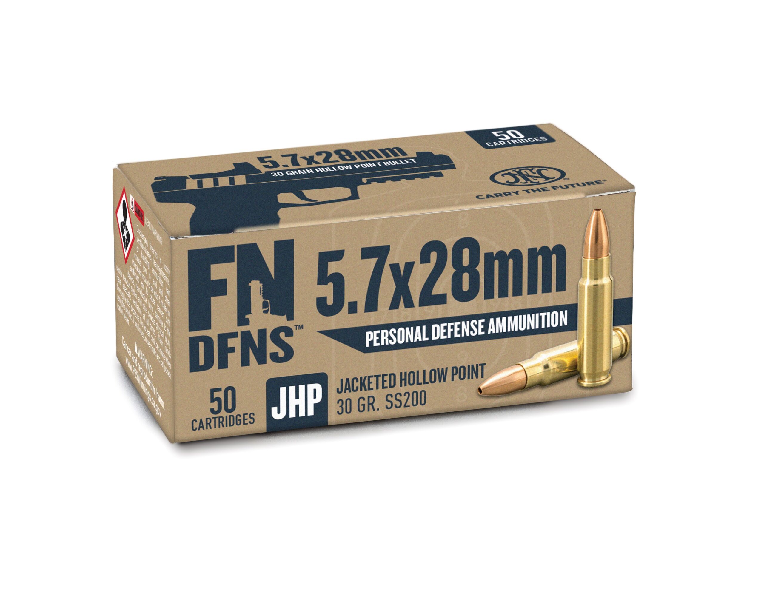 FN AMMO 30GR 5.7 JHP 500RD CASE