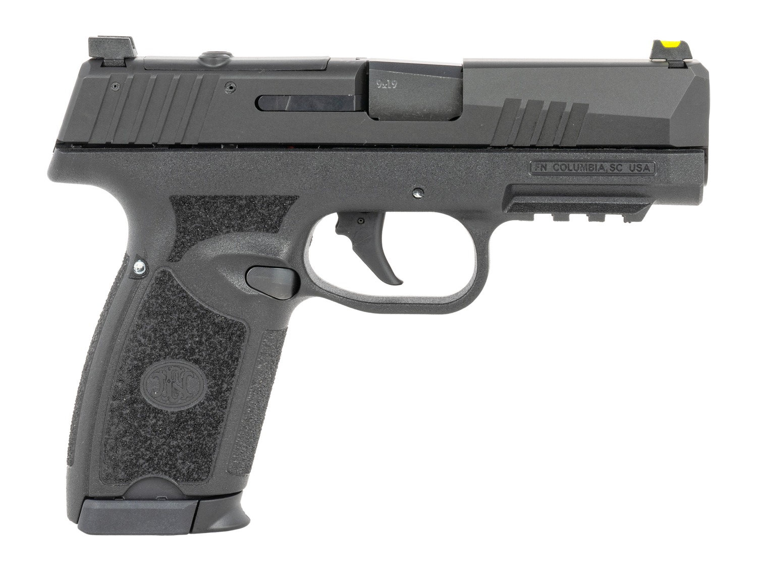 FN 66-102378 309 MRD 9mm Luger 20+1 16+1 3.80″ Black Target Crown Barrel, Black Stainless Steel Optic Ready/Serrated Slide, Black Polymer Frame w/Picatinny Rail, Textured Grip Shield, RMS/DPP Footprin