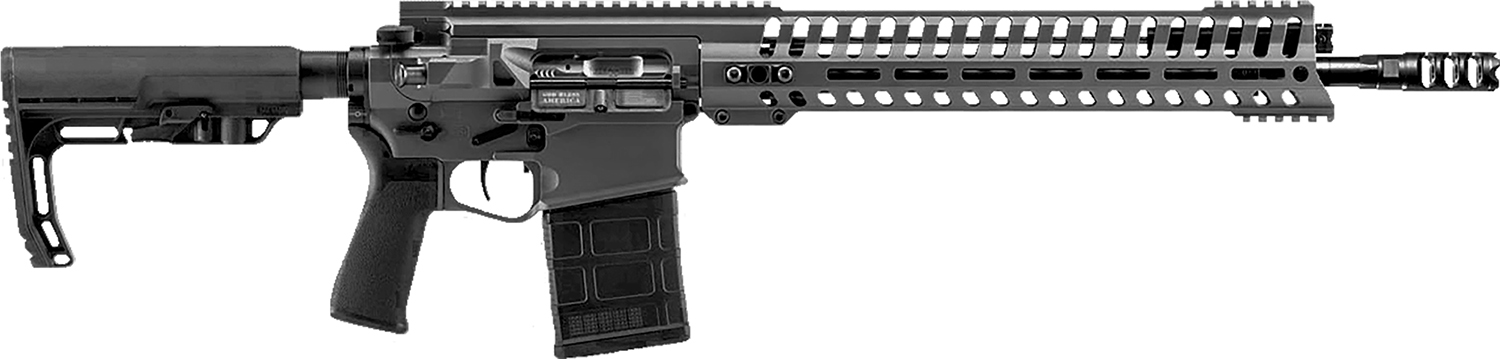 Patriot Ordnance Factory 01930 Revolution PD 308 Win 20+1 16.50″ Black Nitride Tungsten Cerakote