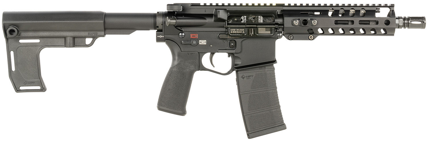 Patriot Ordnance Factory 2170 Renegade +  300 Blackout 30+1 8″ Black Nitride Threaded Barrel, M-LOK Handguard, Black Anodized Aluminum Receiver w/Picatinny Rail