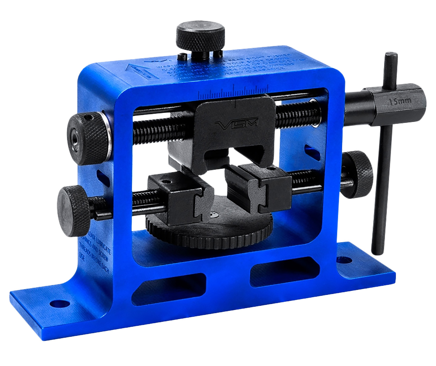 NcStar VTUPRS Universal Pistol Rear Sight Tool Tool Black/Blue Steel/Aluminum Universal Pistol Steel Handle
