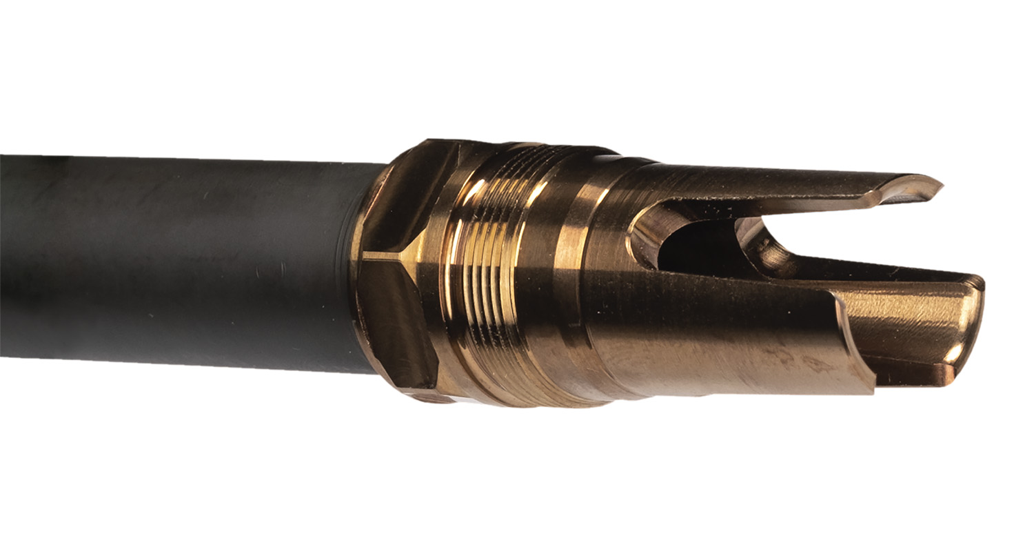 Q LLC ACCFH3/4-24 Flash Hider  7.62 Steel 3/4″x24 Threads 2.13″ OAL