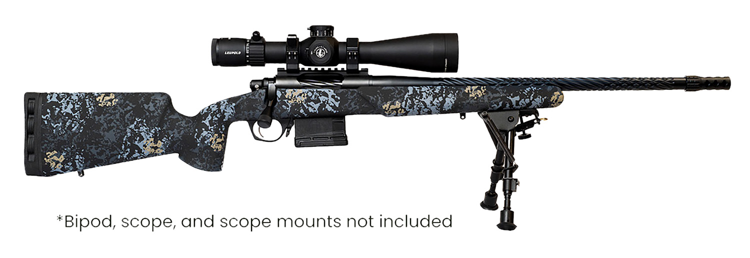 Horizon Firearms RF017S392214T19 Vandal Prime 7MM PRC 22″ Black Spiral Fluted Threaded Barrel, Drilled & Tapped Receiver, Textured Iota EKO Carbon Fiber Stock
