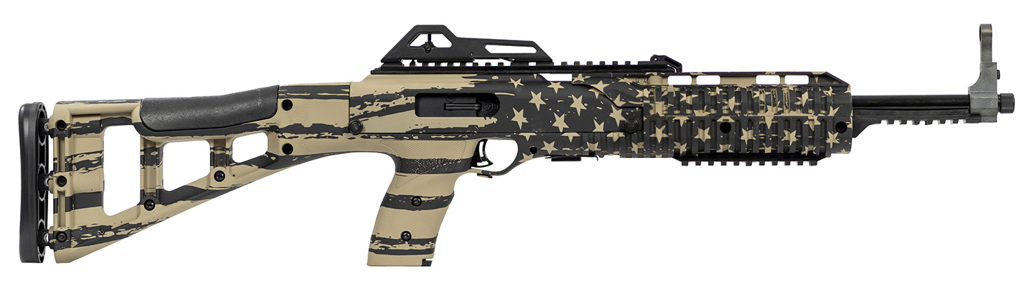 Hi-Point 995TSFLGFDE 995TS Carbine 9mm Luger 16.50″ 10+1, FDE American Flag, Skeletonized Stock, Adjustable Sights