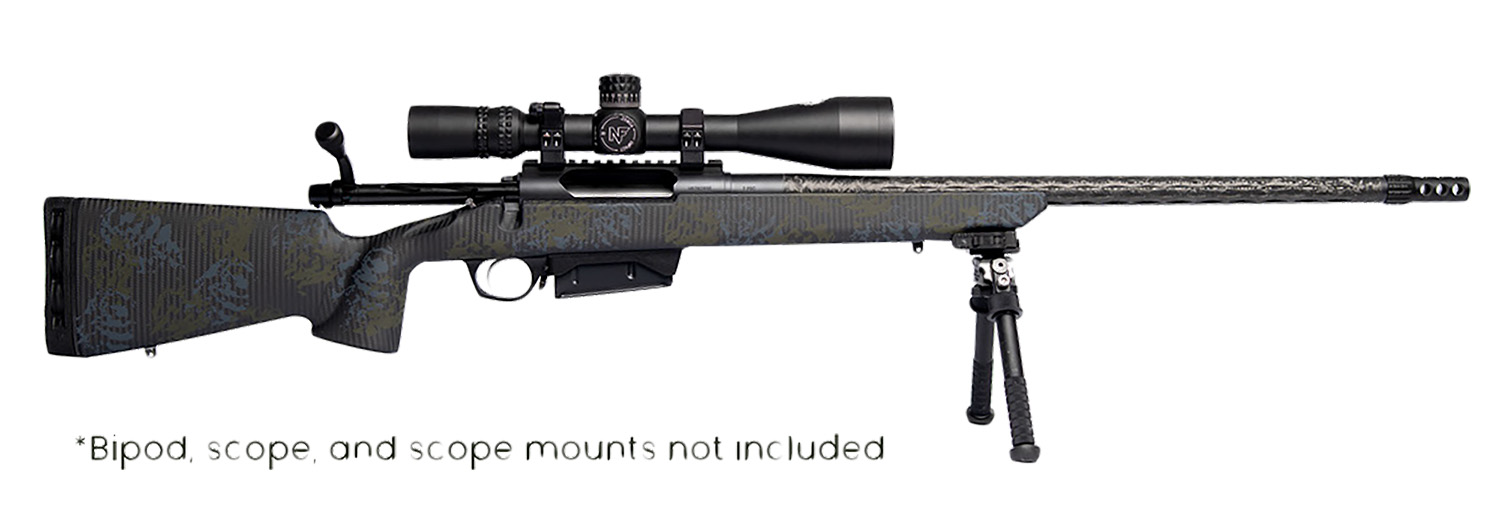Horizon Firearms RF019C392216C20 Vandal Carbon II 7mm PRC 22″ Black Fluted Barrel, Black Drilled & Tapped Receiver, Black Iota EKO X Carbon Fiber Stock