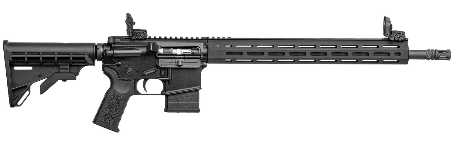 Tippmann Arms A101365 M4-22 Elite 22 WMR 10+1 18″ Black Parkerized Threaded Barrel, Matte Black Aluminum Receiver w/Picatinny Rail, M-LOK Handguard, Black Adj CAR15 Polymer Stock, Black Gen2 Grip, Rig