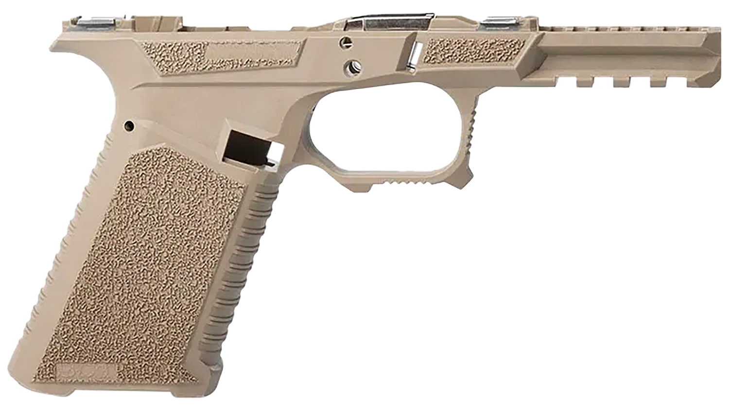 Sct Manufacturing 0225010100IA Full Size Compatible w/ Gen3 17/22/31 Flat Dark Earth Polymer Frame Aggressive Texture Grip Includes Locking Block