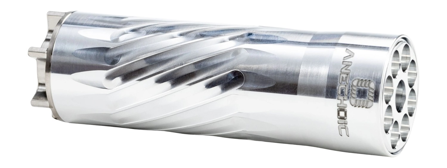 Anechoic PSQ-RA Pipsqueak 22 22LR/22WMR/17HMR 1.10″ Raw Aluminum/Titanium 1/2″x28