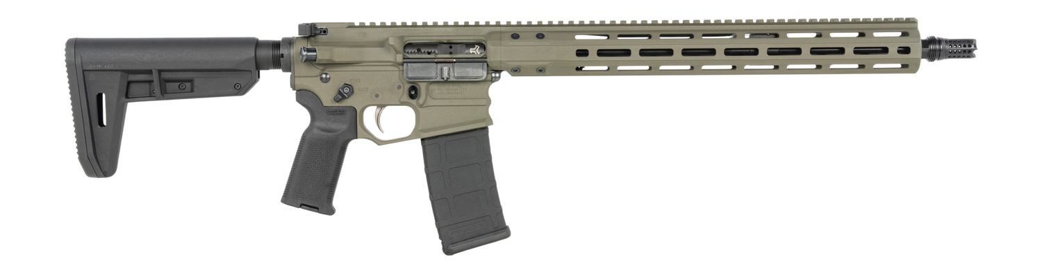 Cobalt Kinetics CKPROLITE55616CKG Pro Light 223 Rem/5.56 NATO 16″ Black Barrel, CK Green Picatinny Rail Aluminum Receiver, M-LOK Handguard, Black Polymer Stock, Black Polymer Grip