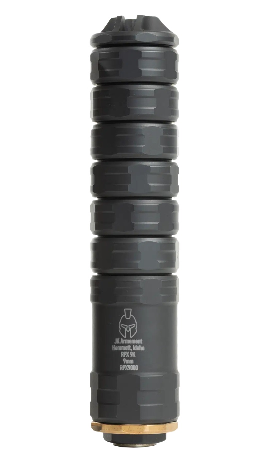 Jk Armament JK155RPX9K RPX 155 9mm 1.55″ Black Aluminum/Titanium 1/2″x28