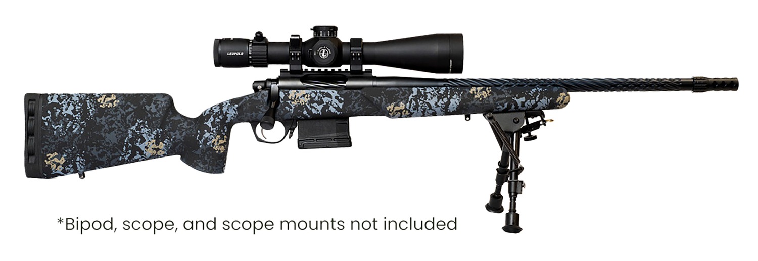 Horizon Firearms HRF-VNP-308W-24R-P Vandal Prime 308 Win 24″ Black Chrome Spiral Fluted Threaded Barrel, Black Chrome Steel Receiver w/Picatinny Rail, Arca Rail Forend, Textured Iota EKO Carbon Fiber