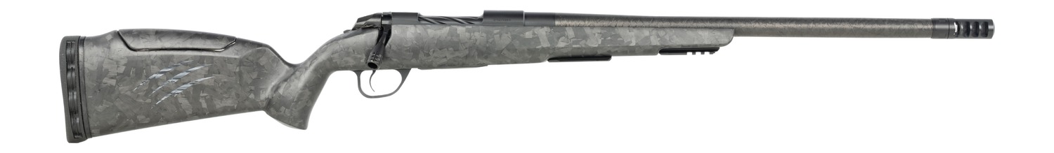 Fierce Firearms CT Rage LR Full Size 7mm PRC 3+1 20″ Carbon Fiber Match Grade Threaded Barrel, Black Cerakote Titanium Drilled & Tapped Receiver, Picatinny Rail Forend, Carbon Matrix Push Button Adj